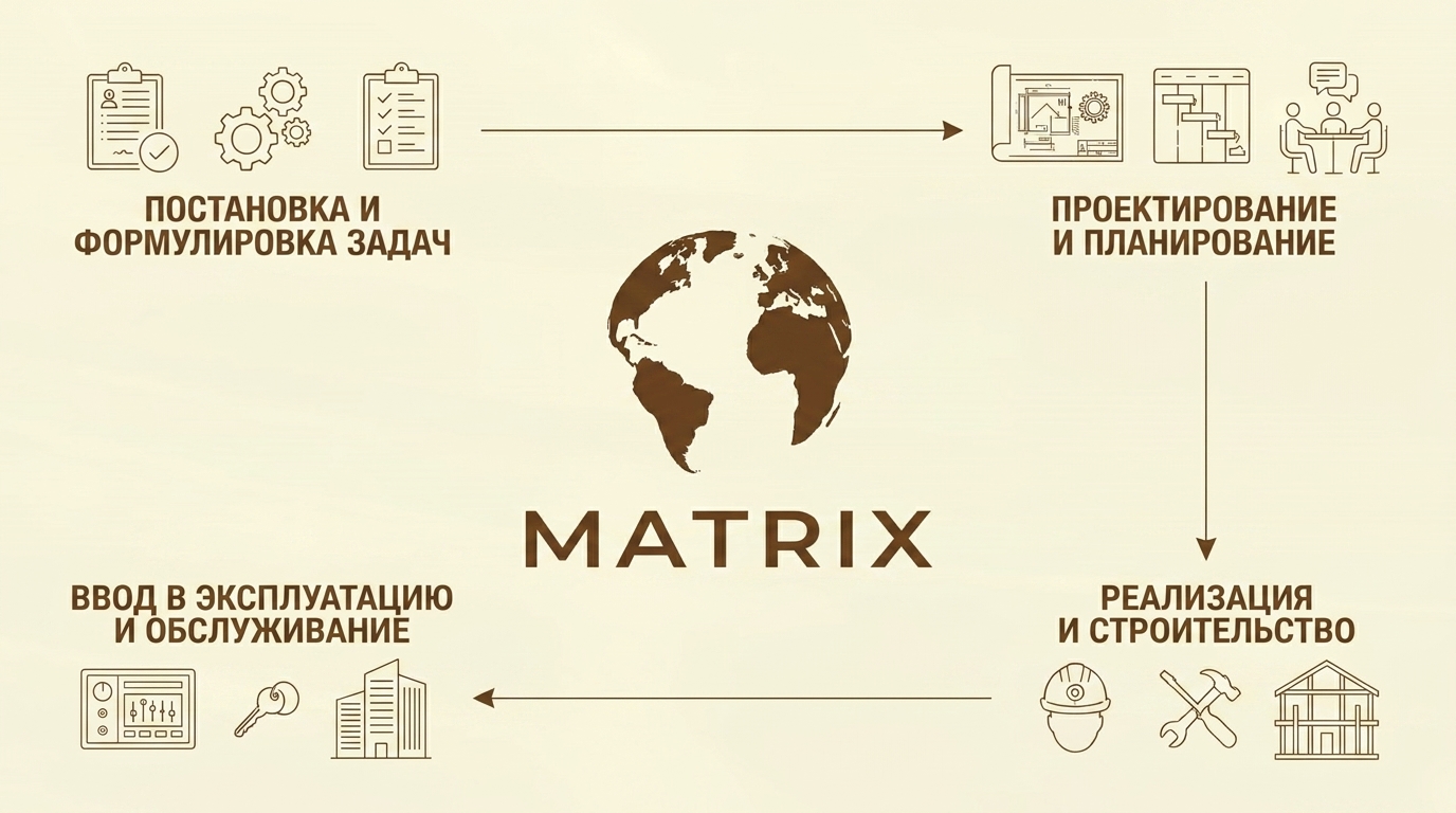 Жизненный цикл проекта в MATRIX
